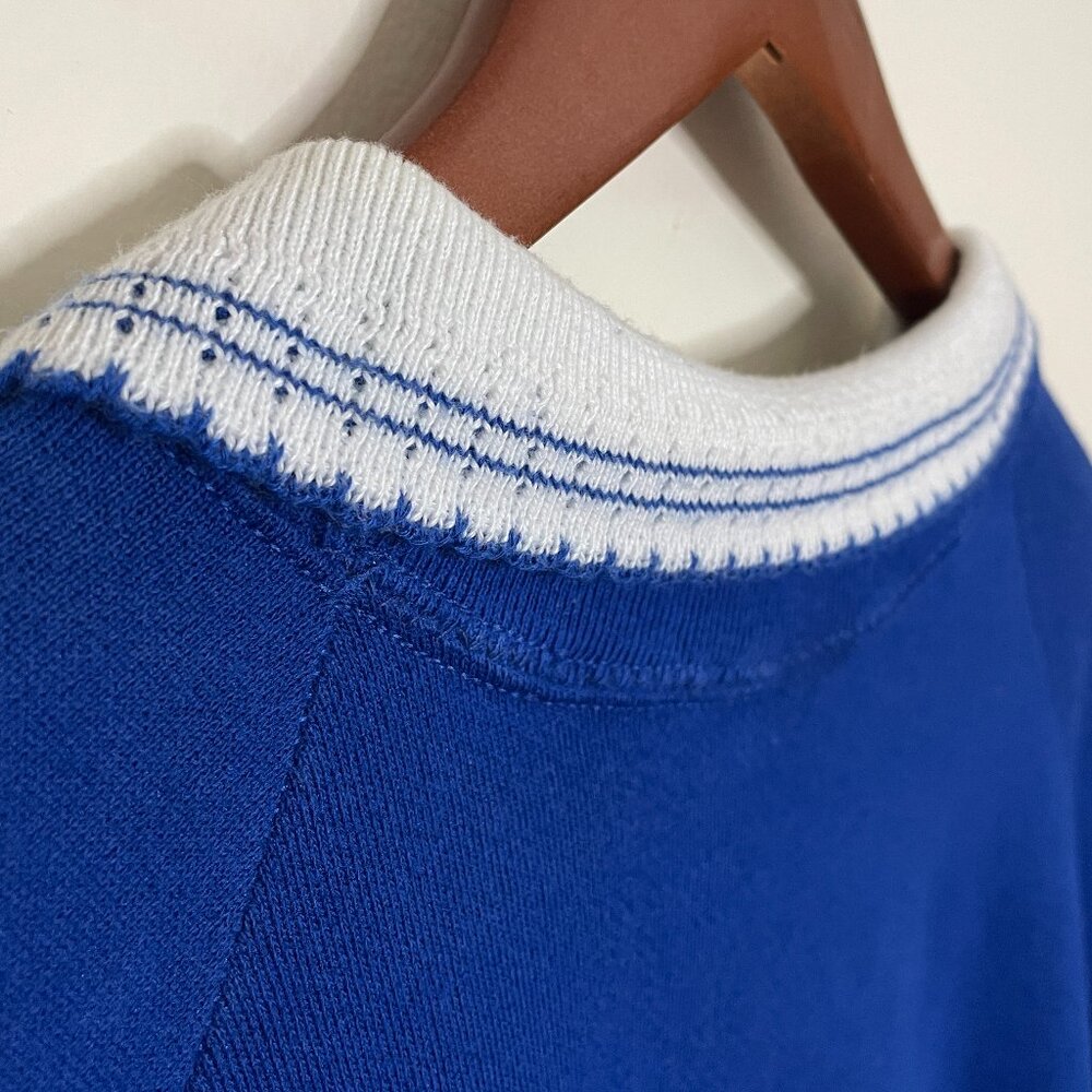 Vintage Blue Bear Collared Crewneck Woman 1XL - Picture 5 of 6